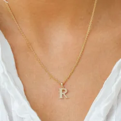 r-kirjain riipus  9 karaatin kultaa - My Letter