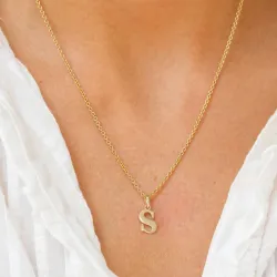 s-kirjain riipus  9 karaatin kultaa - My Letter