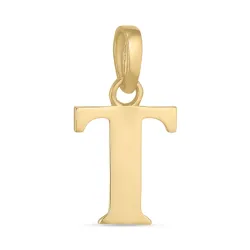 t-kirjain riipus  9 karaatin kultaa - My Letter