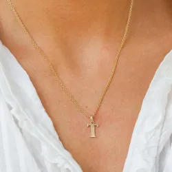 t-kirjain riipus  9 karaatin kultaa - My Letter