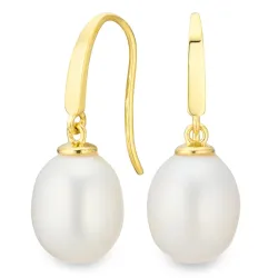 8-8,5 mm helmi korvarenkaat 9 karaatin kultaa - Gold Collection