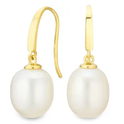 9-9,5 mm helmi korvarenkaat 9 karaatin kultaa - Gold Collection