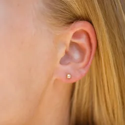 1/2 paria 4 mm korvarenkaat 9 karaatin kultaa - Gold Collection
