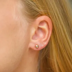 1/2 paria 5 mm korvarenkaat 9 karaatin kultaa - Gold Collection