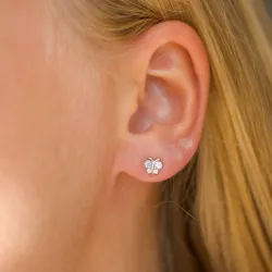 perhoset korvarenkaat 9 karaatin kultaa kanssa zirkoni - Gold Collection