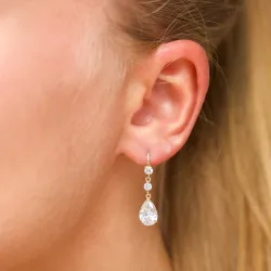 pisara korvarenkaat 9 karaatin kultaa kanssa zirkoni - Gold Collection