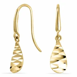 pisara korvarenkaat 9 karaatin kultaa kanssa  - Gold Collection