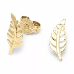 lehti nappikorvakorut 9 karaatin kultaa - Gold Collection