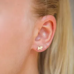 pieniä kissat nappikorvakorut 9 karaatin kultaa - Gold Collection