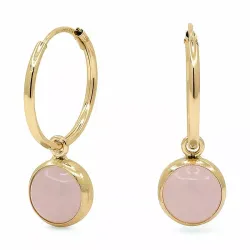 12,5 mm rengas 9 karaatin kultaa kanssa synteettistä kvartsia - Gold Collection