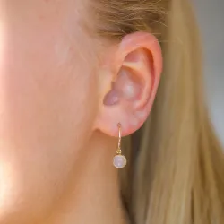 12,5 mm rengas 9 karaatin kultaa kanssa synteettistä kvartsia - Gold Collection