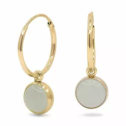 13 mm rengas 9 karaatin kultaa kanssa synteettistä kvartsia - Gold Collection