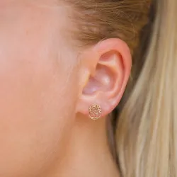 elämänpuu nappikorvakorut 9 karaatin kultaa - Gold Collection