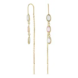 korvarenkaat 9 karaatin kultaa kanssa zirkoni - Gold Collection