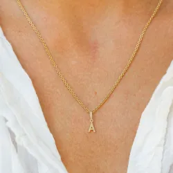 a-kirjain riipus  9 karaatin kultaa - My Letter