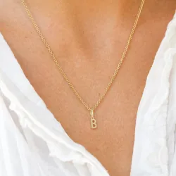 b-kirjain riipus  9 karaatin kultaa - My Letter
