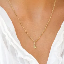 n-kirjain riipus  9 karaatin kultaa - My Letter