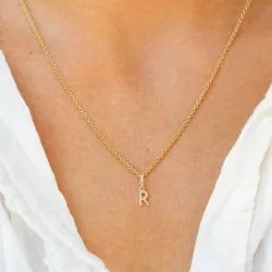 r-kirjain riipus  9 karaatin kultaa - My Letter