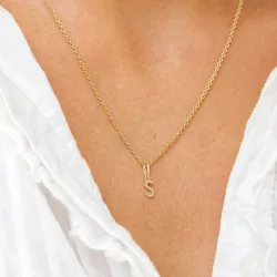 s-kirjain riipus  9 karaatin kultaa - My Letter