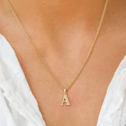 a-kirjain riipus  9 karaatin kultaa - My Letter