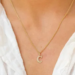 c-kirjain riipus  9 karaatin kultaa - My Letter