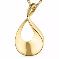 pisara kaulaketju kullattua hopeaa riipus 9 karaatin kultaa - Gold Collection