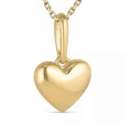 sydän kaulaketju kullattua hopeaa riipus 9 karaatin kultaa