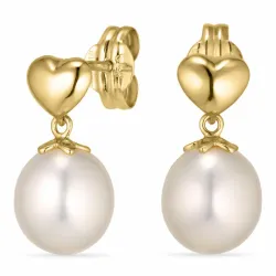 sydän korvarenkaat 14 karaatin kultaa - Gold Collection
