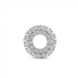 Pyöreä timantti valkokulta riipus 14 karaatti valkokultaa 0,26 ct