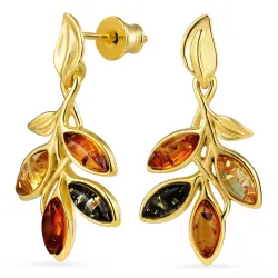 meripihka korvarenkaat  kullattu hopea