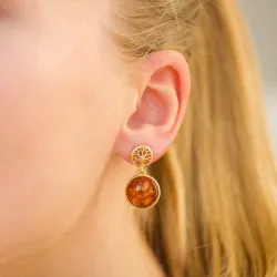 meripihka korvarenkaat  kullattu hopea