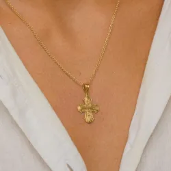 16 x 27 mm dagmarristi  kullattua hopeaa - Amoré