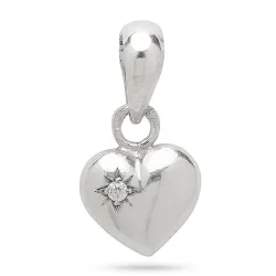 9 x 11 mm sydän riipus  hopeaa - Amoré