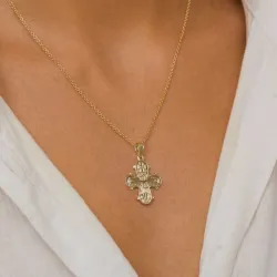 19 x 30 mm dagmarristi  8 karaatin kultaa - Amoré