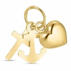 Usko-toivo-rakkaus riipus  8 karaatin kultaa - Amoré