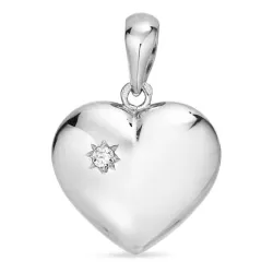 15,5 x 15,5 mm sydän riipus  hopeaa - Amoré