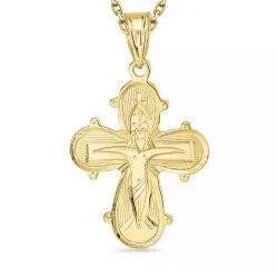 dagmarristi kaulaketju kullattua hopeaa riipus 8 karaatin kultaa - Amoré