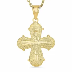 18 x 30 mm dagmarristi kaulaketju kullattua hopeaa riipus 14 karaatin kultaa - Amoré