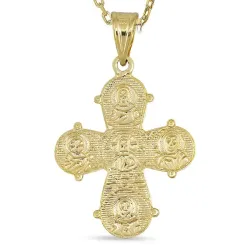 18 x 30 mm dagmarristi kaulaketju kullattua hopeaa riipus 14 karaatin kultaa - Amoré