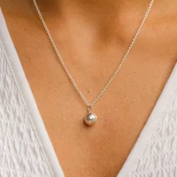 jalkapallo kaulaketju hopeaa riipus hopea