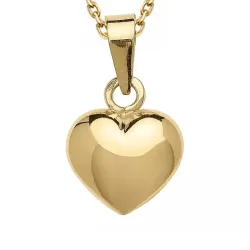 sydän kaulaketju kullattua hopeaa riipus 8 karaatin kultaa - Amoré