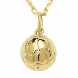 jalkapallo kaulaketju kullattua hopeaa riipus 8 karaatin kultaa - Gold Collection