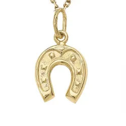 hevosenkenkä kaulaketju kullattua hopeaa riipus 8 karaatin kultaa - Gold Collection
