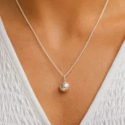 jalkapallo kaulaketju hopeaa riipus hopea