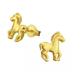 Hevosia korvarenkaat  kullattua hopeaa