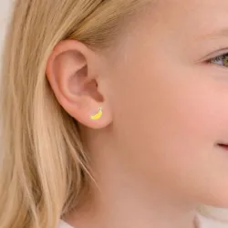 banaan keltainen korvarenkaat  hopea - Little Ones