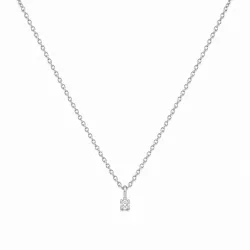 lab grown timantti riipus jossa on ketju 925 karaatti hopea 0,062 ct