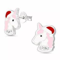yksisarvinen nappikorvakorut  hopeaa - Little Ones