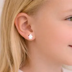 yksisarvinen nappikorvakorut  hopeaa - Little Ones