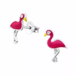 flamingo nappikorvakorut  hopea